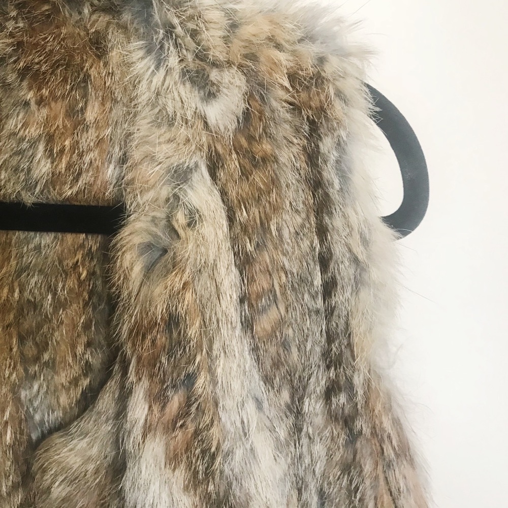 Joie Andoni *Real* Rabbit Fur Vest - Picture 3 of 8